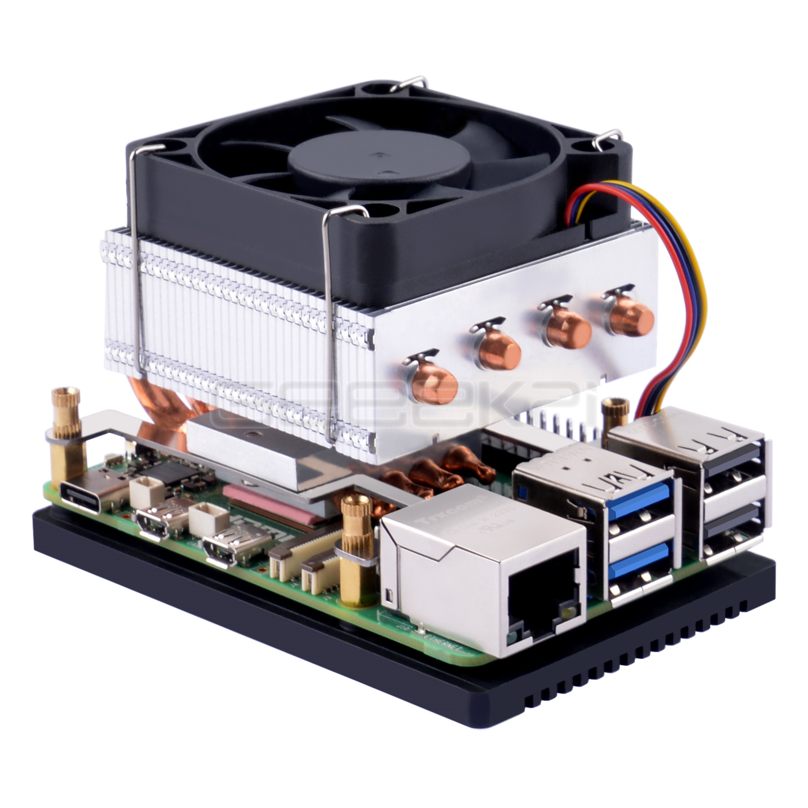 Argon One V3 M.2 Nvme Case - Geeekpi Low-Profile Plus CPU Cooler dla