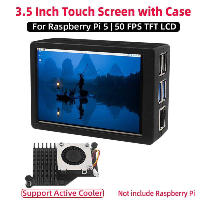 Argon One V3 M.2 Nvme Case - Ekran dotykowy 3,5 cala 50 Hz