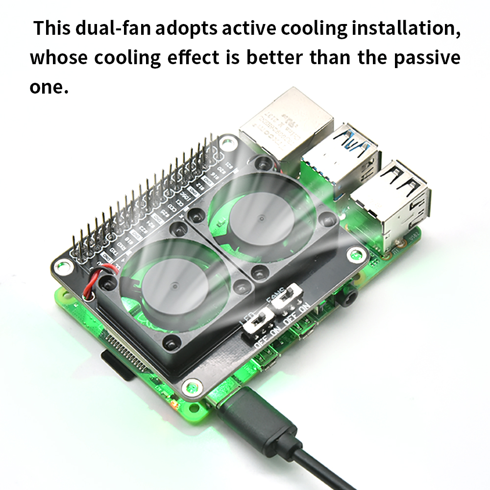 Podwójna osłona wentylatora ch – Raspberry Pi Water Cooling Kit recenzja i cena